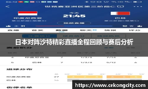 日本对阵沙特精彩直播全程回顾与赛后分析